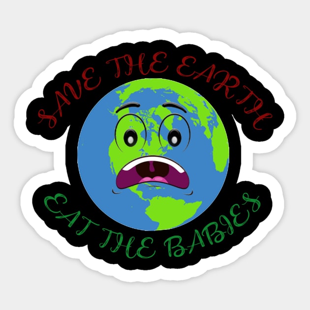 eat the babies Sticker by OMARMAH